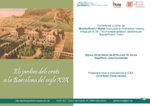 Conferencia"Los jardines de los orates en la Barcelona del siglo XIX" @ Sala Pere i Joan Coromines del Instituto de Estudios Catalanes