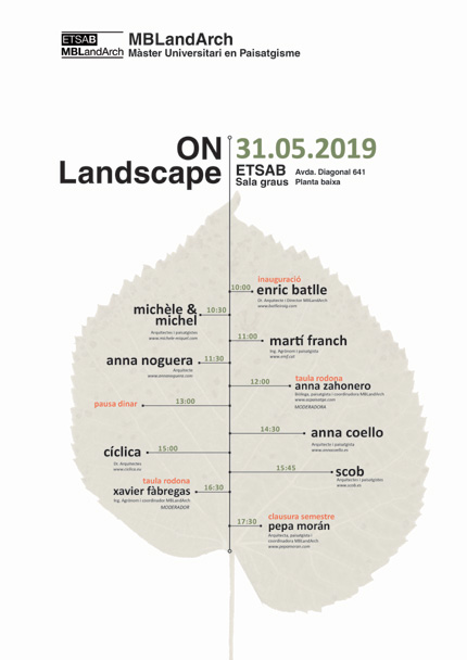 Jornada «On Landscape»-MBLandArch