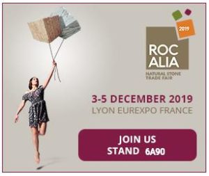 ROCALIA 2019- Villar del Rey Natural Stones @ Eurexpo, Lyon, Francia