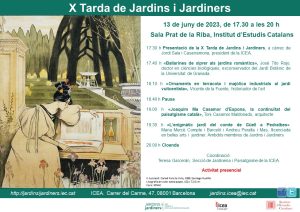 X Tarde "Jardines y Jardineros"-Instituto de estudios Catalanes