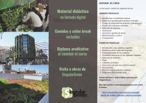 Curso Intensivo "Jardines Verticales y Cubiertas vegetales"-Descuento Socios AEP