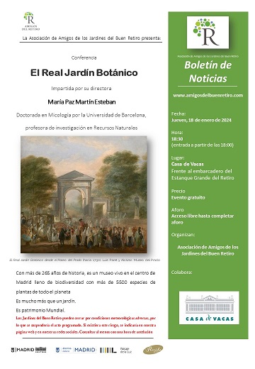 Conferencia «El Real Jardín Botánico»-María Paz Martín Esteban