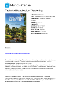 Technical Handbook of Gardening-Fernando Gil-Albert Velarde