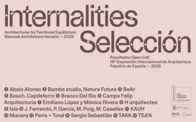 MIVAU selecciona las 16 obras que representarán a España en la 19ª edición de la Bienal de Arquitectura de Venecia